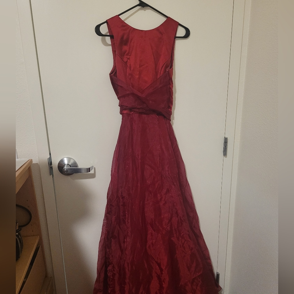 reberta red ball gown 5/6 floor length
